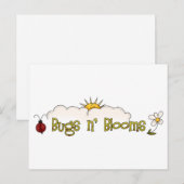 バグ'n'開花・ Wordart ポストカード (正面/裏面)