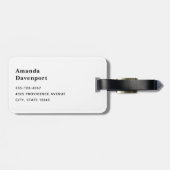 バケットで摘んだ新鮮なイチゴ ラゲッジタグ (裏面横)