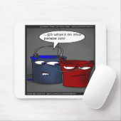 バケットに人リストがあるかギフトおもしろい&ティー マウスパッド (マウス)