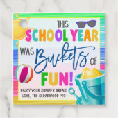 バケットのおもしろいギフトラベル フェイバータグ (正面)