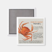 バケットのメンタリティ磁石のカニ マグネット (正面/裏面)