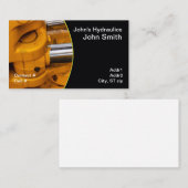 バケットアームが可能な2つの油圧シリンダ 名刺 (正面/裏面)