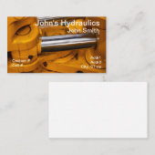 バケットアームをスウィング可能な2つの油圧シリンダ 名刺 (正面/裏面)
