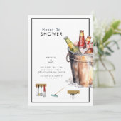 バケットオブビールハニードカップルウェディングシャワー 招待状 (スタンド正面)