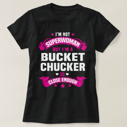 バケットチャッカー Tシャツ (デザイン正面)