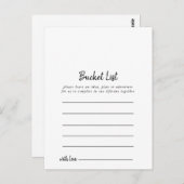 バケットリストカード ポストカード (正面/裏面)