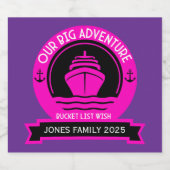 バケットリストクルーズ スパークリングワインラベル (シングルラベル)