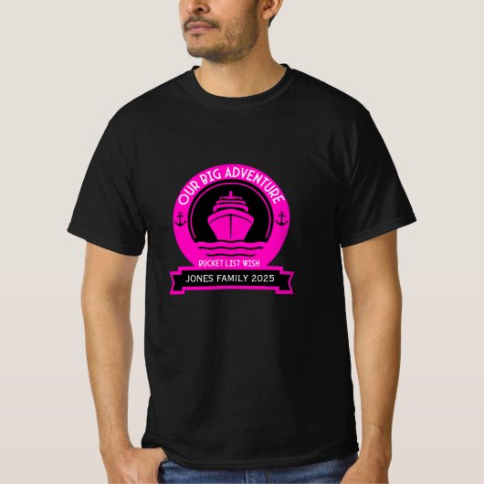 バケットリストクルーズ Tシャツ (正面)
