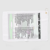 バケットリストゴルフタオル ゴルフタオル (横)