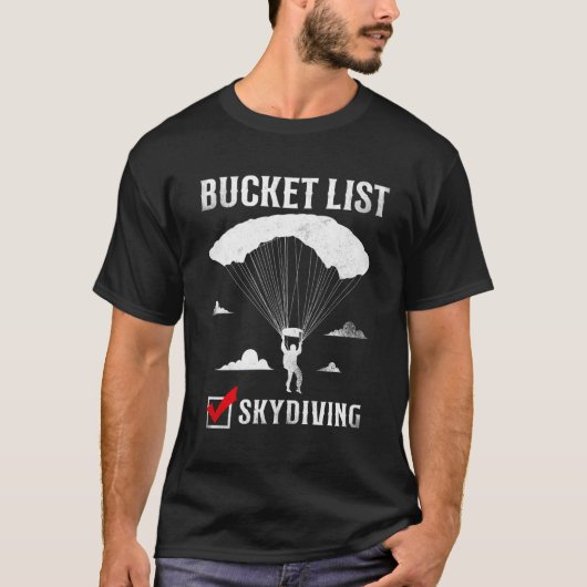 バケットリストスカイダイビング Tシャツ (正面)