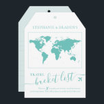 バケットリスト トラベル アドバイス タグ シェイプ カード ターコイズ<br><div class="desc">ターコイズ ティール ブルー 旅行鞄のタグの形をしたバケットリストのシャワーゲームカードで、友人や家族が旅行のアドバイスや休暇の計画を記入すると、目的地のウェディングカップルや旅行をテーマにしたレセプション、またはブライズシャワーパーティーの創造的な代替ゲストブックになります。 他の色も当店の コレクション や Paper Grape Zazzle ストアデザイナーにお問い合わせください。</div>