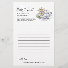 バケットリスト |ブライダルシャワー 便箋