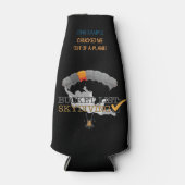 バケットリスト： Skydiving （カスタマイズ可能） ボトルクーラー (正面)