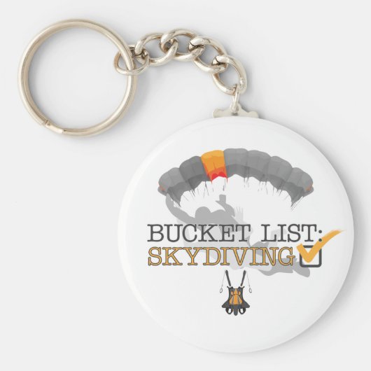 バケットリスト： Skydiving キーホルダー (正面)