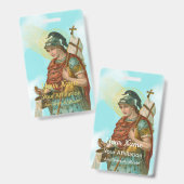 バケット付きセントフロリアン(空澄ん間、M 019) バッジ (正面＆裏面)