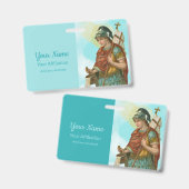 バケット付きセントフロリアン(空澄ん間、M 019) バッジ (正面＆裏面)