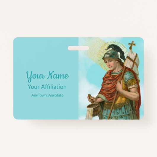 バケット付きセントフロリアン(空澄ん間、M 019) バッジ (正面)