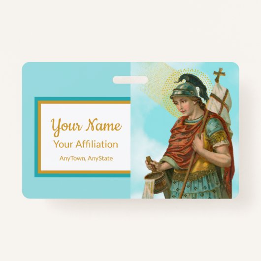 バケット付きセントフロリアン(空澄ん間、M 019) バッジ (正面)