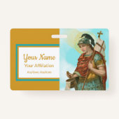 バケット付きセントフロリアン(空澄ん間、M 019) バッジ (裏面)