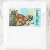 バケット付きセントフロリアン(空澄ん間、M 019) 長方形シール (バッグ)