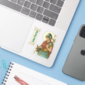 バケット付きセントフロリアン(M 019) シール (ノートパソコンとiPhone)