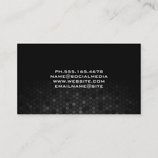 バケット内のメイドクリーニング用品 名刺 (裏面)