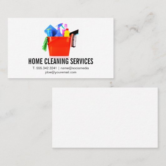 バケット内の供給のクリーニング | ハウスサービス 名刺 (正面/裏面)