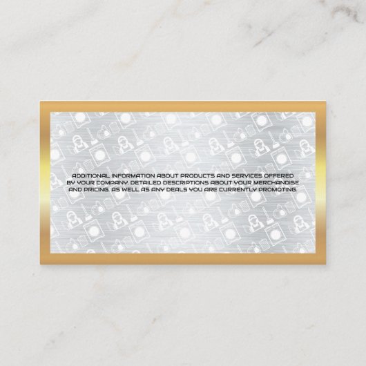 バケット内の供給のクリーニング |ホームサービス 名刺 (裏面)