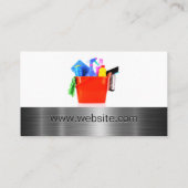 バケット内の供給のクリーニング 名刺 (裏面)