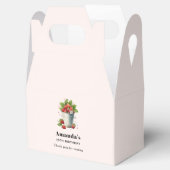 バケット誕生日で摘んだ新鮮なイチゴ フェイバーボックス (オープン)