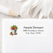 バケット・アドレス内のフレッシュ・ピック・イチゴ ラベル (インサイチュ)