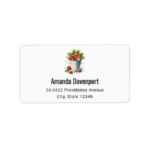 バケット・アドレス内のフレッシュ・ピック・イチゴ