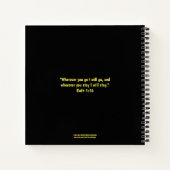 バケッパーソナライズされたトリストの冒険 ノートブック (裏面)