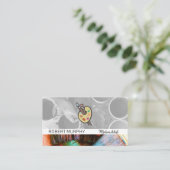 バケッ絵を描トとブラッシュアートパレット 名刺 (スタンド正面)