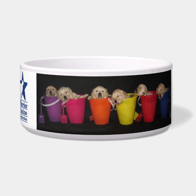 バケツおよびPawprintボール ボウル (左)