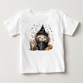 バケツに入ったかわいいハロウィンハリネズミ ベビーTシャツ