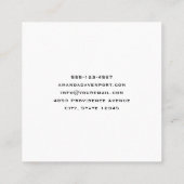 バケツに入ったイチゴ スクエア名刺 (裏面)