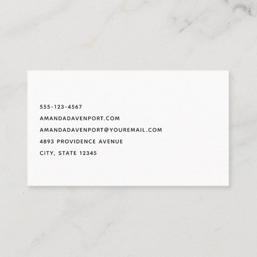 バケツに入ったイチゴ 名刺 (裏面)