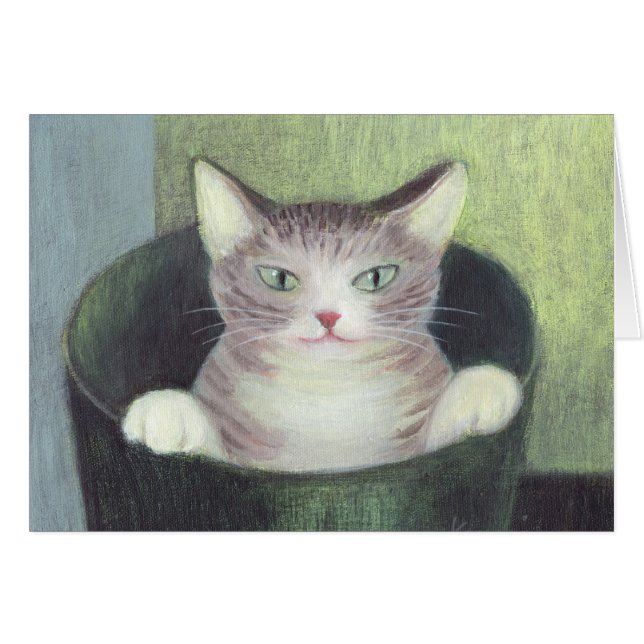 バケツに入った猫 (正面横)