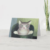 バケツに入った猫 カード (正面)