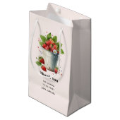 バケツに入れた新鮮なイチゴありがとう スモールペーパーバッグ (正面アングル)