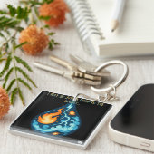 バケツに落ちる キーホルダー (正面右)