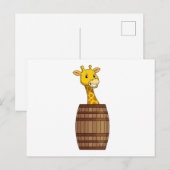 バケツのキリン ポストカード (正面/裏面)