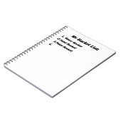 バケツのリスト ノートブック (左側)