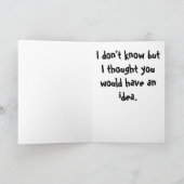 バケツの挨拶状のミニチュアヤギ カード (内部)