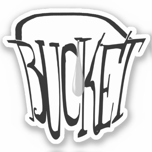 バケツの1滴 シール (正面)