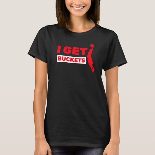 バケツをもらえるバスケットボール Tシャツ (正面)