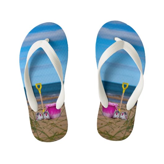 バケツアンドスペードオンドーノックビーチ キッズビーチサンダル (フットベッド)