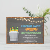 バケツビール誕生日招待状 招待状 (スタンド正面)