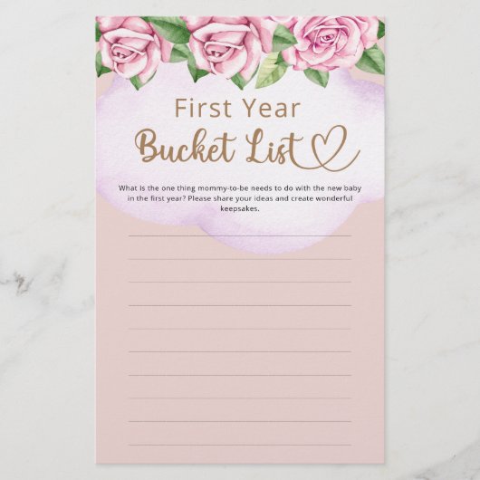 バケツリスト1年生ガールベビーシャワー (正面)